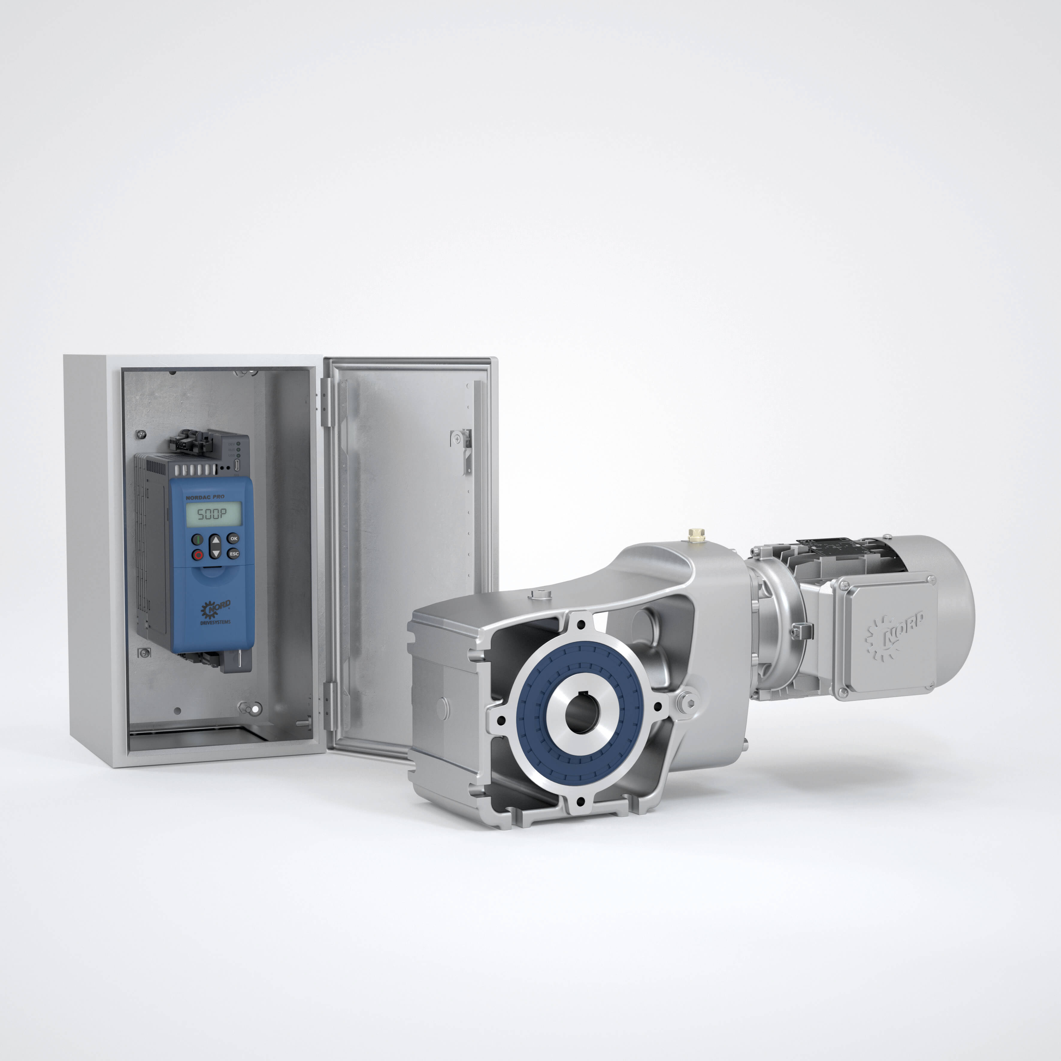 V-belt variator gear motors